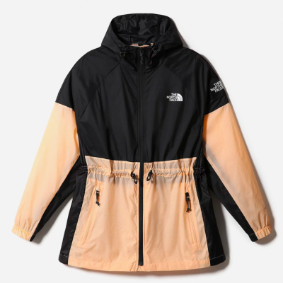 THE NORTH FACE WOMEN - PHLEGO WIND JACKET - APRICOT ICE / TNF BLACK