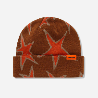 BUTTER GOODS - Stars Cuff Beanie - Oak