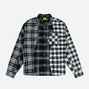 DIME - Triple Plaid Shirt - Black