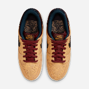 NIKE SB - DUNK LOW PRO -  Celestial Gold / Black Dark / Team Red