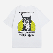 RAVE SKATEBOARDS - RSS TEE - White