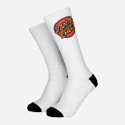 Santa Cruz - Youth Classic Check Dot Socks - White / Black