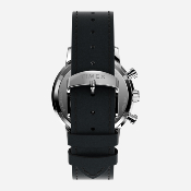 Timex - Marlin® Chronograph Tachymeter 40mm Leather Strap Watch - Black / Stainless Steel