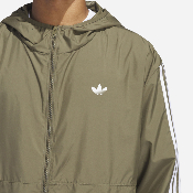 Adidas Skateboarding - Windbreaker - Strata Olive / White