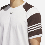 Adidas Skateboarding - Tyshawn Tee - Crystal White / Dark Brown