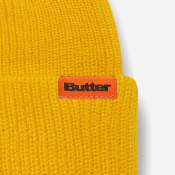 BUTTER GOODS- TALL WHARFIE BEANIE - YELLOW