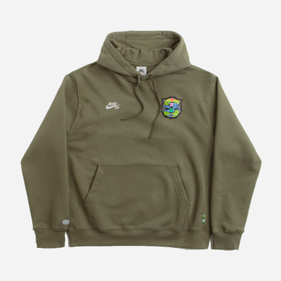 NIKE SB - AGNOSTIC HOODIE - Medium Olive White