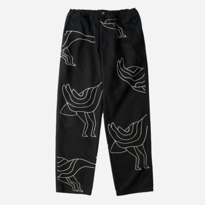 PARRA - STITCHED UP DUCK PANTS - Black