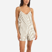 Rhythm W - Valley Stripe Adjustable Romper - Ivy