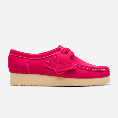 Clarks - Wallabee Women 2604 - Bright Pink Suede