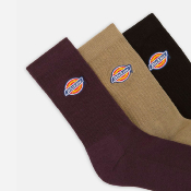 DICKIES - VALLEY GROVE 3 PACK SOCKS - Plum