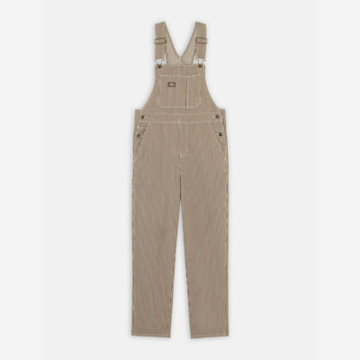 DICKIES - CLASSIC HICKORY BIB - Mushroom