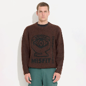 Misfit Shapes - Walking Wonders Knit Crew - Brown