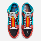 NIKE SB - DUNK HIGH DECON x DI'ORR GREENWOOD - Turquoise Blue Black Rugged Orange