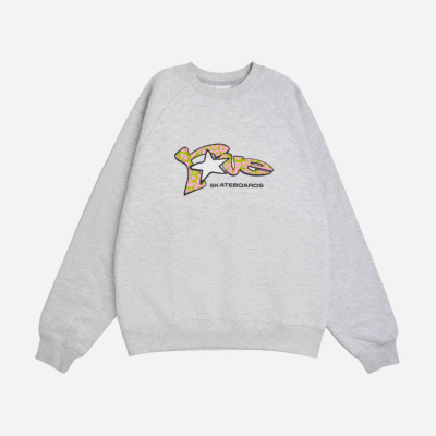 RAVE SKATEBOARDS - NEEDY CREWNECK - Ash