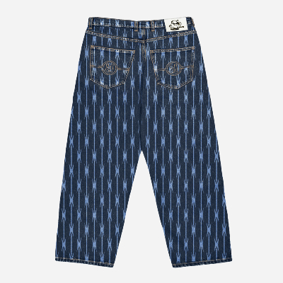 RAVE SKATEBOARDS - TRES GROS DENIM PANT -  Blue Raw / Laser