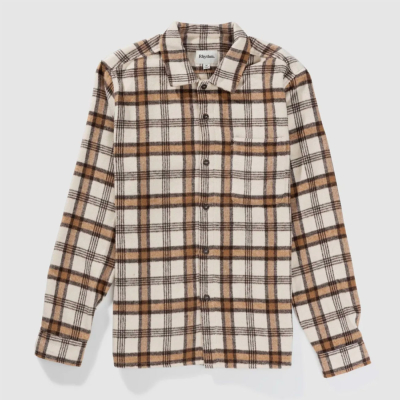 RHYTHM - ALBERT CHECK LS SHIRT - Natural