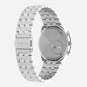 Timex - Q Timex Chronograph 40mm Stainless Steel Bracelet Watch - Stainless Steel / Stainless Steel