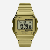 Timex - T80 34mm Stainless Steel Expansion Band Watch - Gold-Tone / Gold-Tone