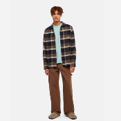 DICKIES - PLAID COALING LS SHIRT - Mushroom