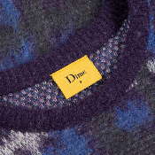 DIME - PLAID MOHAIR KNIT - Purple