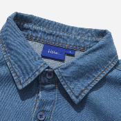 Helas - Bad Washed Denim Shirt - Light Blue