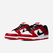 NIKE SB - DUNK LOW PRO J-PACK CHICAGO - Varsity Red / Black - White-VARSITY RED 