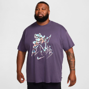 NIKE SB - TEE M90 LAZY GAWD - Dark Raisin