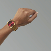 NIXON - TIME TELLER - Gold / Oxblood Sunray