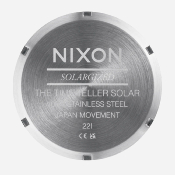 NIXON - TIME TELLER SOLAR - Silver / Dusty Blue Sunray