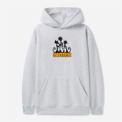 Butter Goods - Cats Pullover Hood - Ash