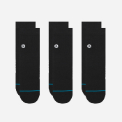 STANCE - ICON QUARTER 3 PACK - Black