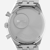 Timex - Q Timex Chronograph 40mm Stainless Steel Bracelet Watch - Stainless Steel / Stainless Steel