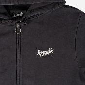 Welcome - Nephilim Pigment-Dyed Zip Hoodie w/Back Patch - Black