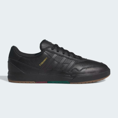 ADIDAS SKATEBOARDING - TYSHAWN II - Core Black Core Black Collegiate Green