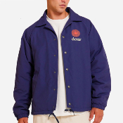 Deus Ex Machina - STRATA COACH JACKET - Patriot Blue