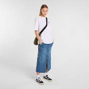 DICKIES W - LONG DENIM CARPENTER SKIRT - Rinsed Fade