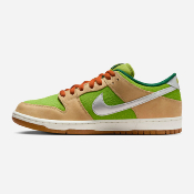 NIKE SB - DUNK LOW PRO PRM "ESCARGOT"  -  Sesame Metallic Silver Pear Fir