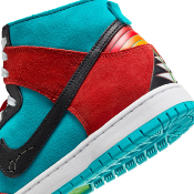 NIKE SB - DUNK HIGH DECON x DI'ORR GREENWOOD - Turquoise Blue Black Rugged Orange