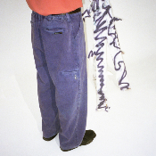 Poetic Collective - Painter Pants - Purple Acid Wash Denim
