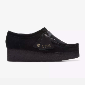 CLARKS - WALLACRAFT BEE - Black Suede