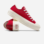 Converse - Chuck Taylor All Star Lift Platform "Valentine's Day" - Park Red / Vintage White / Egret