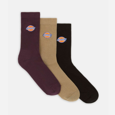 DICKIES - VALLEY GROVE 3 PACK SOCKS - Plum