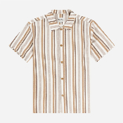 Rhythm - Paisley Stripe SS shirt - Cedar