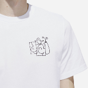 Adidas Skateboarding - Shmoofoil Stairs Tee - White / Black