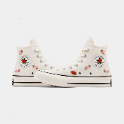 Converse - Chuck Taylor 70 Hi "Roses" -  Egret/Red/Lt Jellyfish Jitter