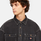 DICKIES - HOUSTON SHIRT LS - Black Wash