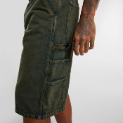 Dickies - Loose Denim Painter Short - Green Tone Fade