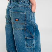 Dickies W - Carpenter Denim Jort - Rinsed Fade