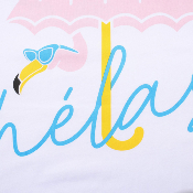 Hélas - Flamingo Tee - White